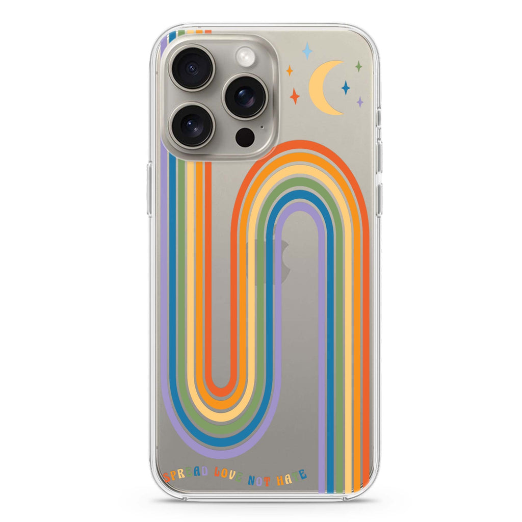 Spread Love with rainbow iPhone Ultra Clear Case