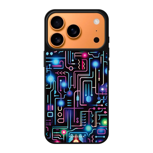 Glow Spectrum multicolor sparkle iPhone 17 Pro Max mirror case