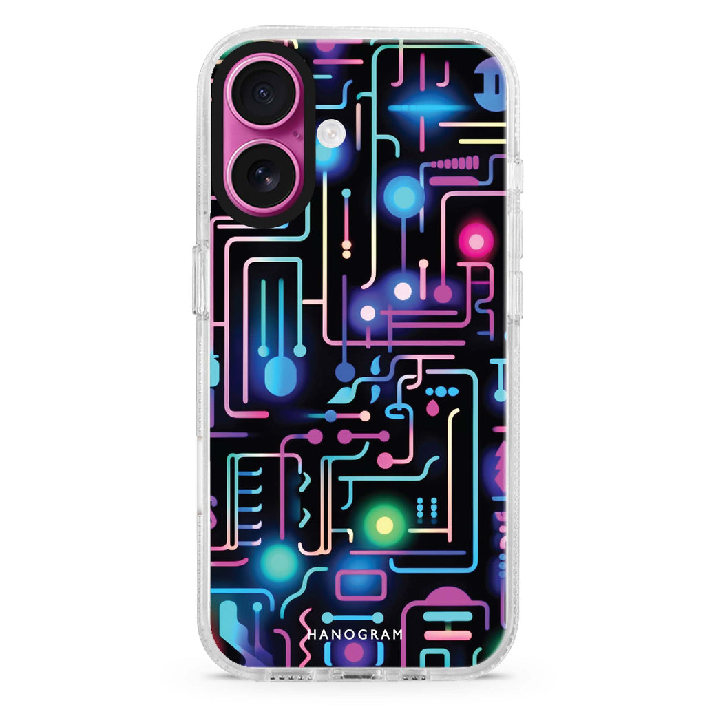 Glow Spectrum MagSafe Compatible iPhone 16 Ultra Clear Case - Personalized and Stylish Protection