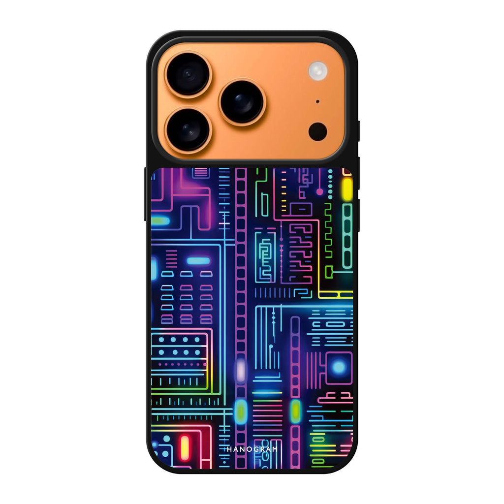 Neon Nova celestial sparkle iPhone 17 Pro Max mirror case