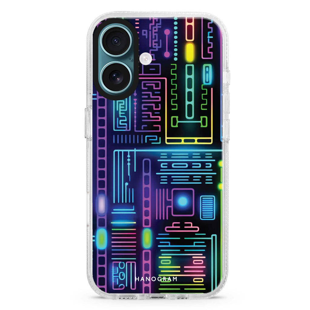 Neon Nova MagSafe Compatible iPhone 16 Ultra Clear Case - Personalized and Stylish Protection