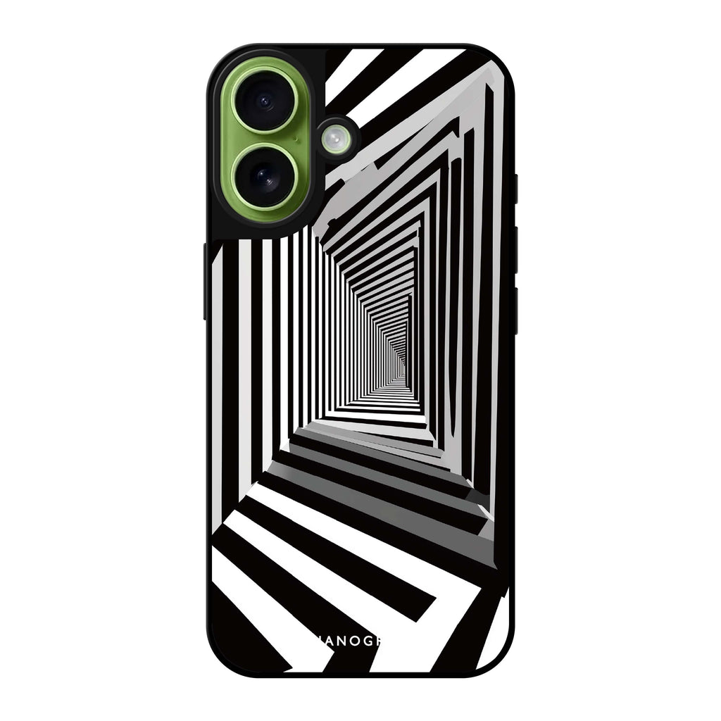 Reflective iPhone 16 Mirror Case –Warped Vision Design
