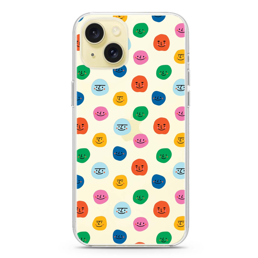 Make me smile iPhone 15 plus Ultra Clear Case