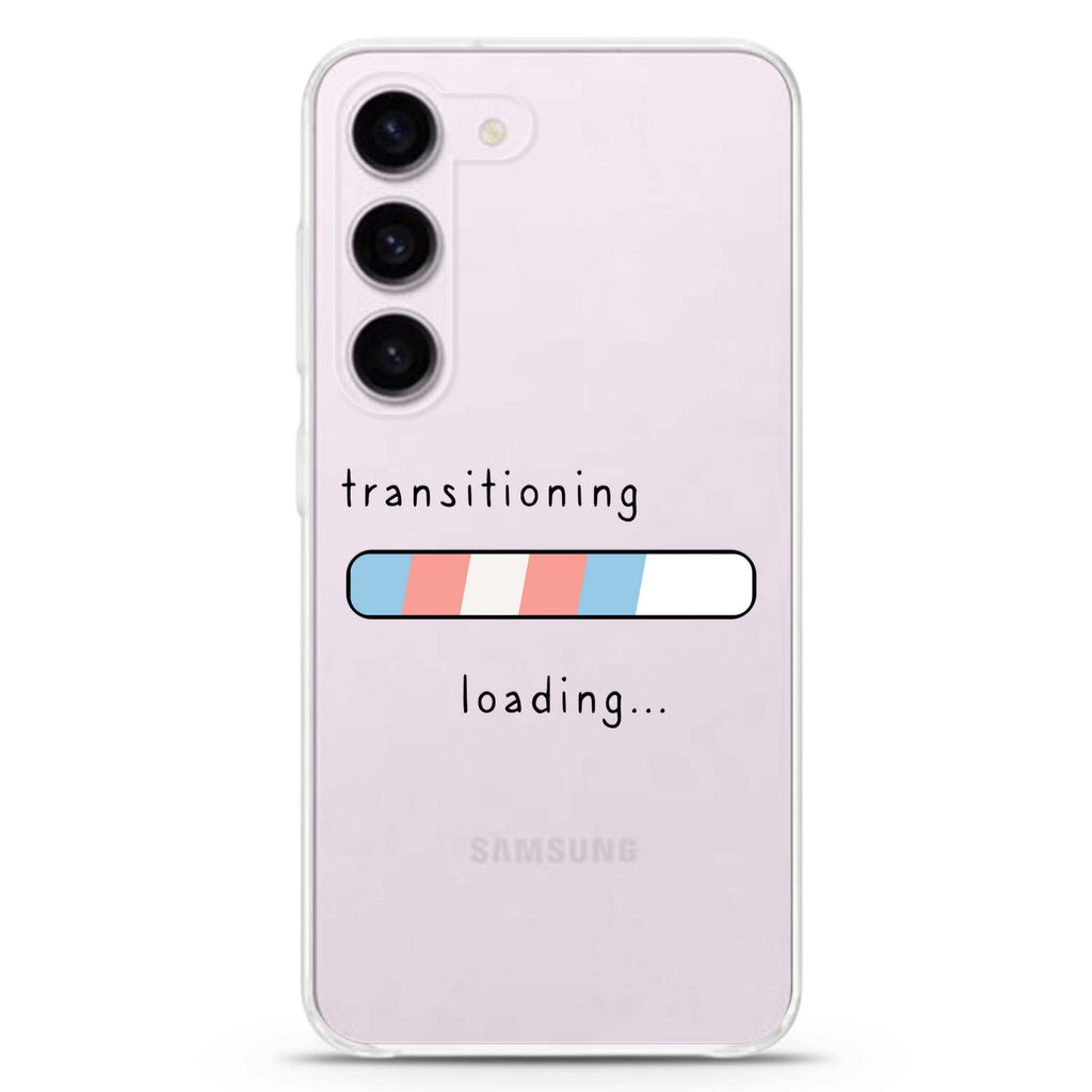 Transitioning ultra-clear case for Samsung Galaxy S23/S22, front view