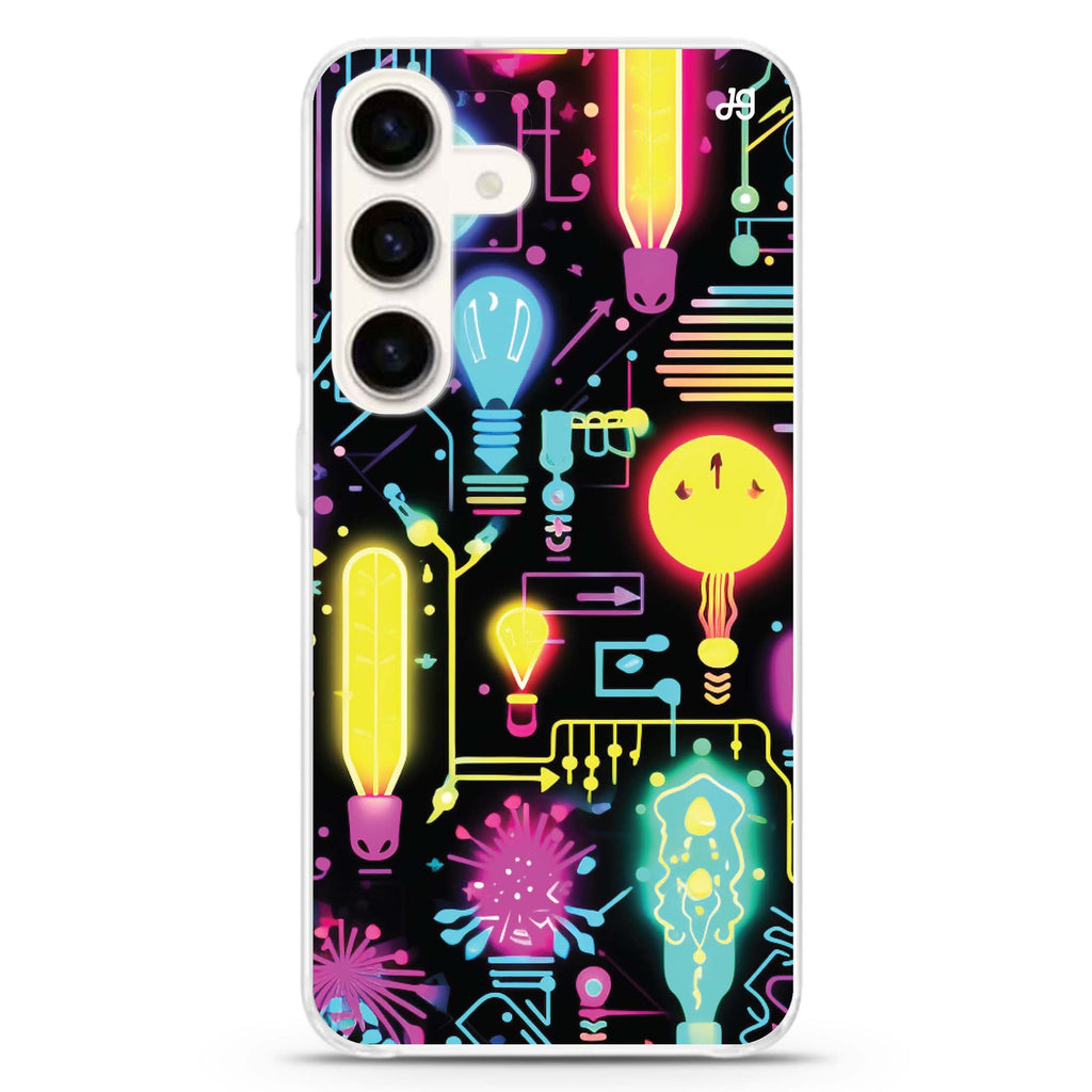 Neon Cascade Samsung Galaxy Ultra Clear Case