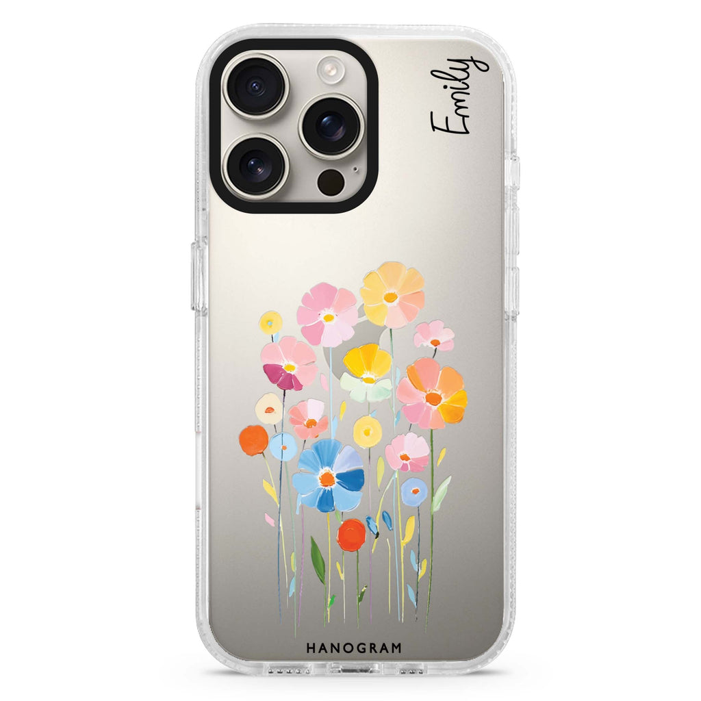 Floral Elegance iPhone 16 Pro & 16 Pro Max Case - Personalized and Stylish Protection