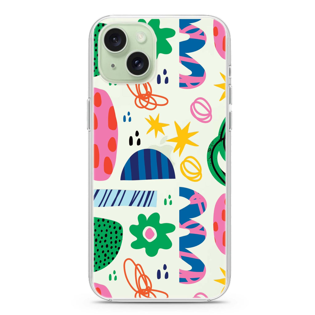 Abstract Drawing by Joe iPhone 15 plus Ultra Clear Case