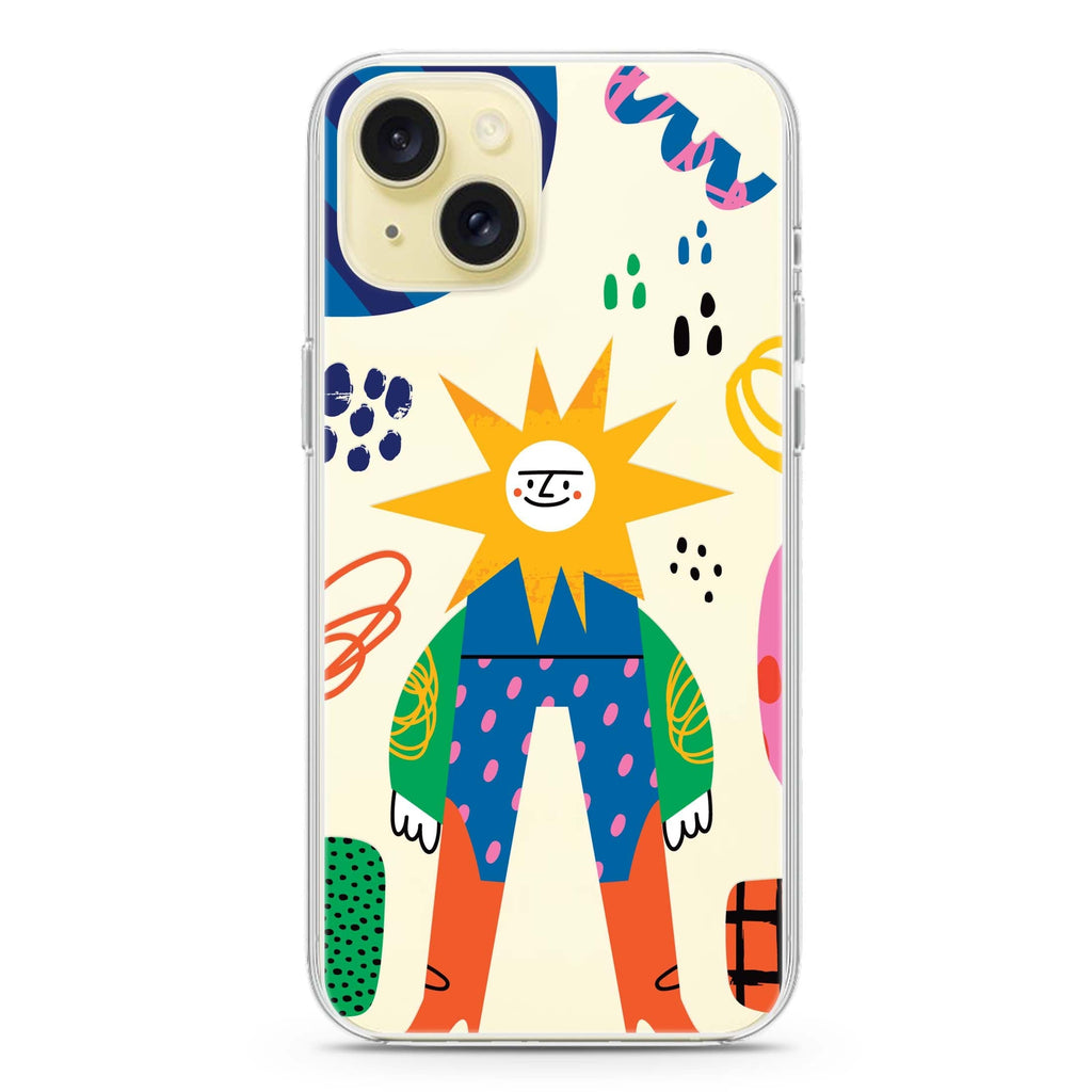 Abstract People iPhone 15 plus Ultra Clear Case