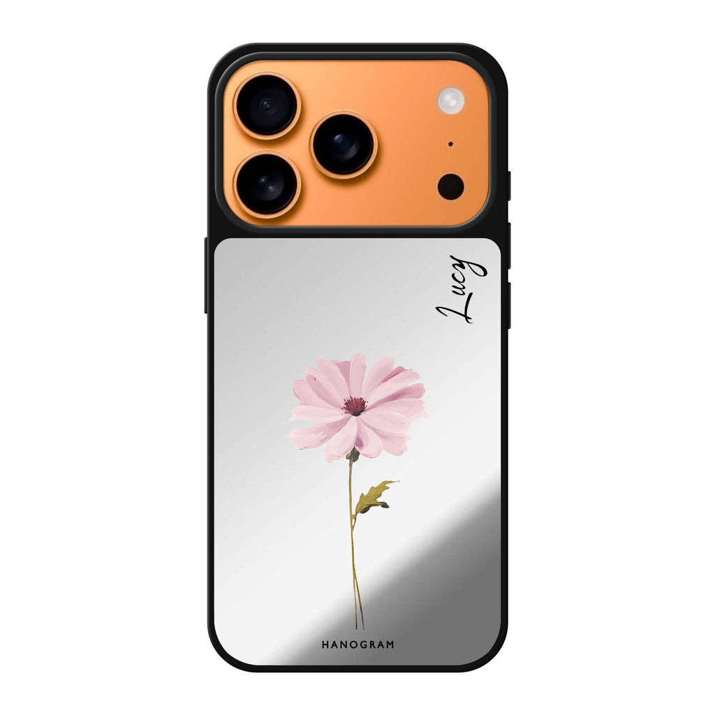 Garden Serenity personalized name spring floral nature iPhone 17 Pro Max mirror case