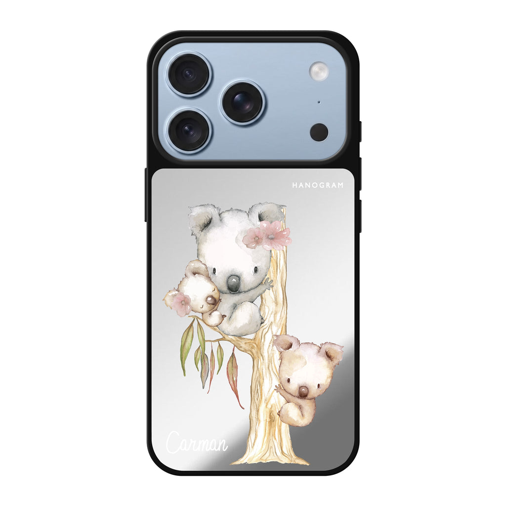 Koala personalized name koala animal iPhone 18 Pro Max mirror case