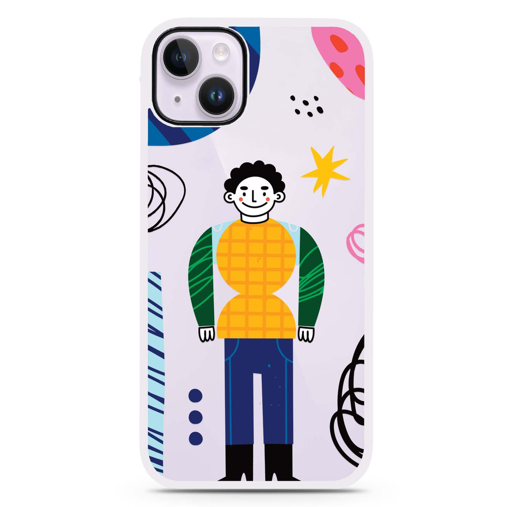 Abstract People iPhone 15 Impact Guard Bumper Case