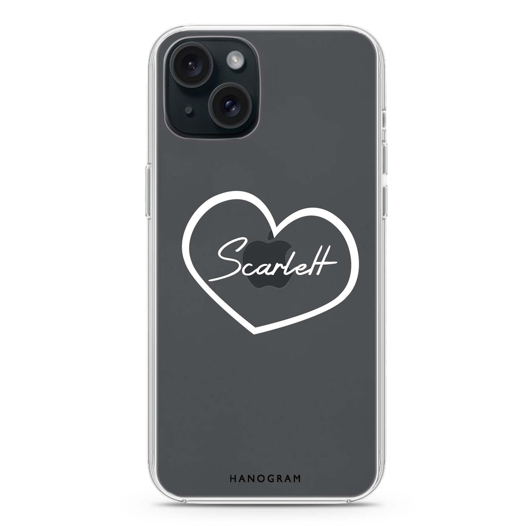Sweet Heart iPhone 15 plus Ultra Clear Case