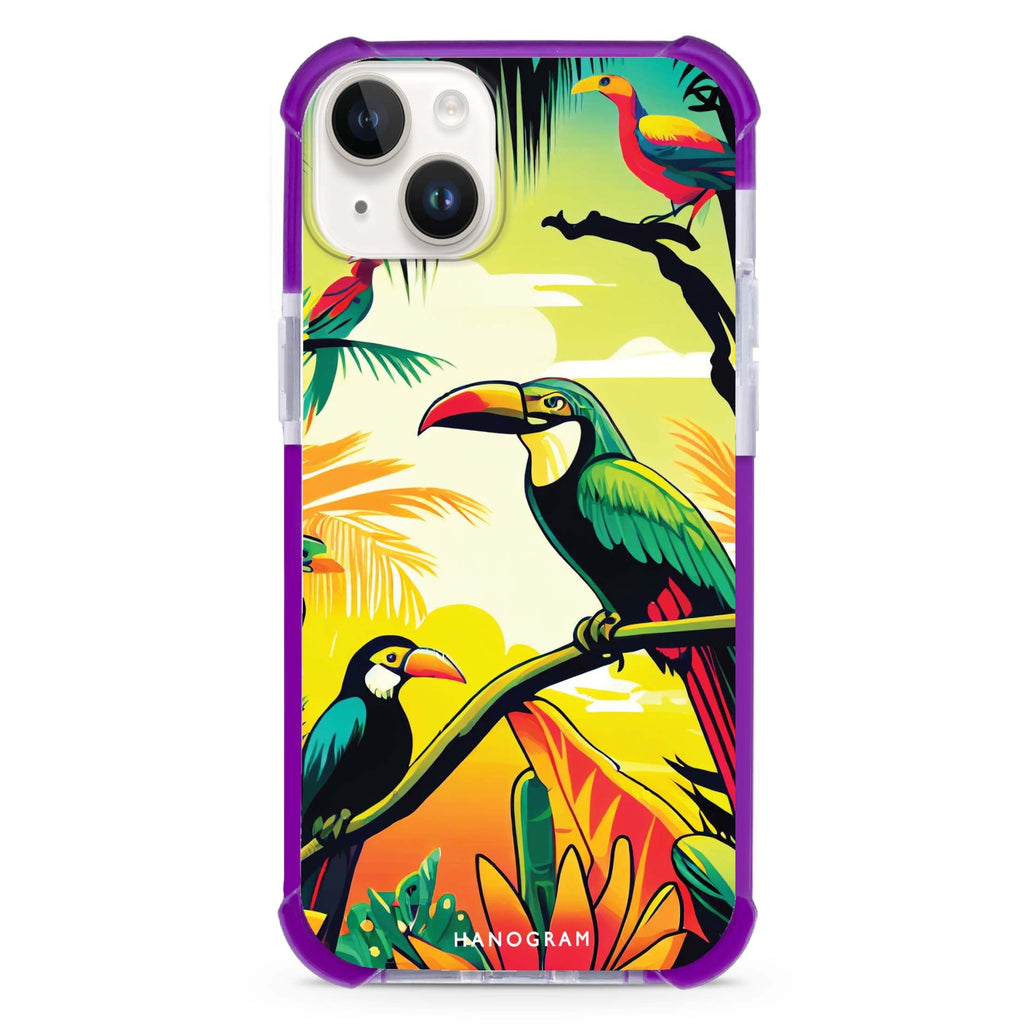 Tropical birds iPhone 15 Plus Ultra Shockproof Case