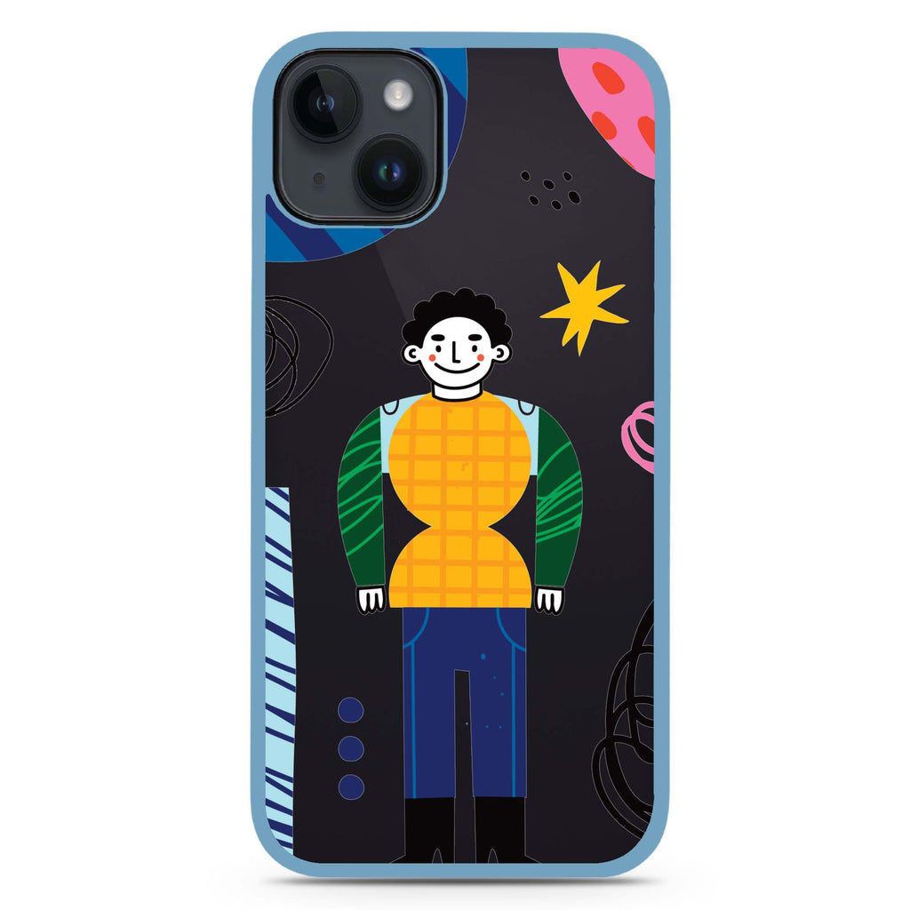 Abstract People iPhone 15 Plus Impact Guard Bumper Case