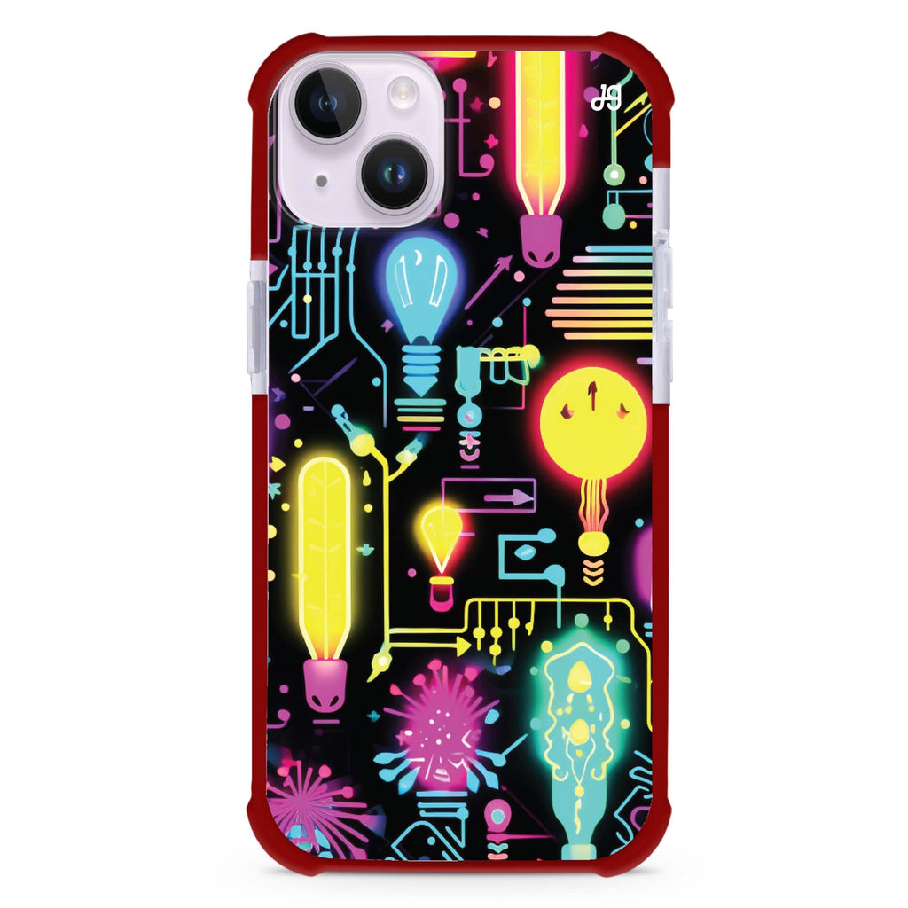 Neon Cascade iPhone 15 Plus Ultra Shockproof Case