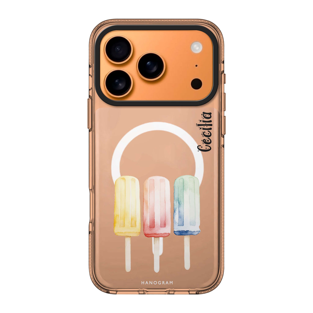 Popsicle Passion personalized name food iPhone 17 Pro Max ultra clear case