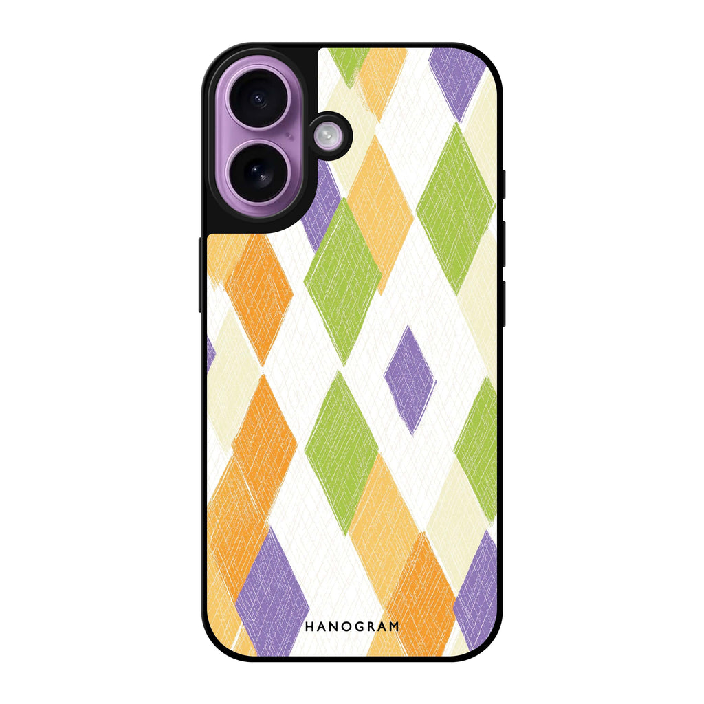 Reflective iPhone 16 Mirror Case –Sunny Stitches Design