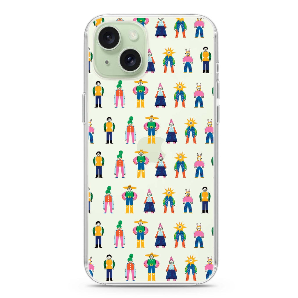 Abstract People Family iPhone Ultra Clear Case