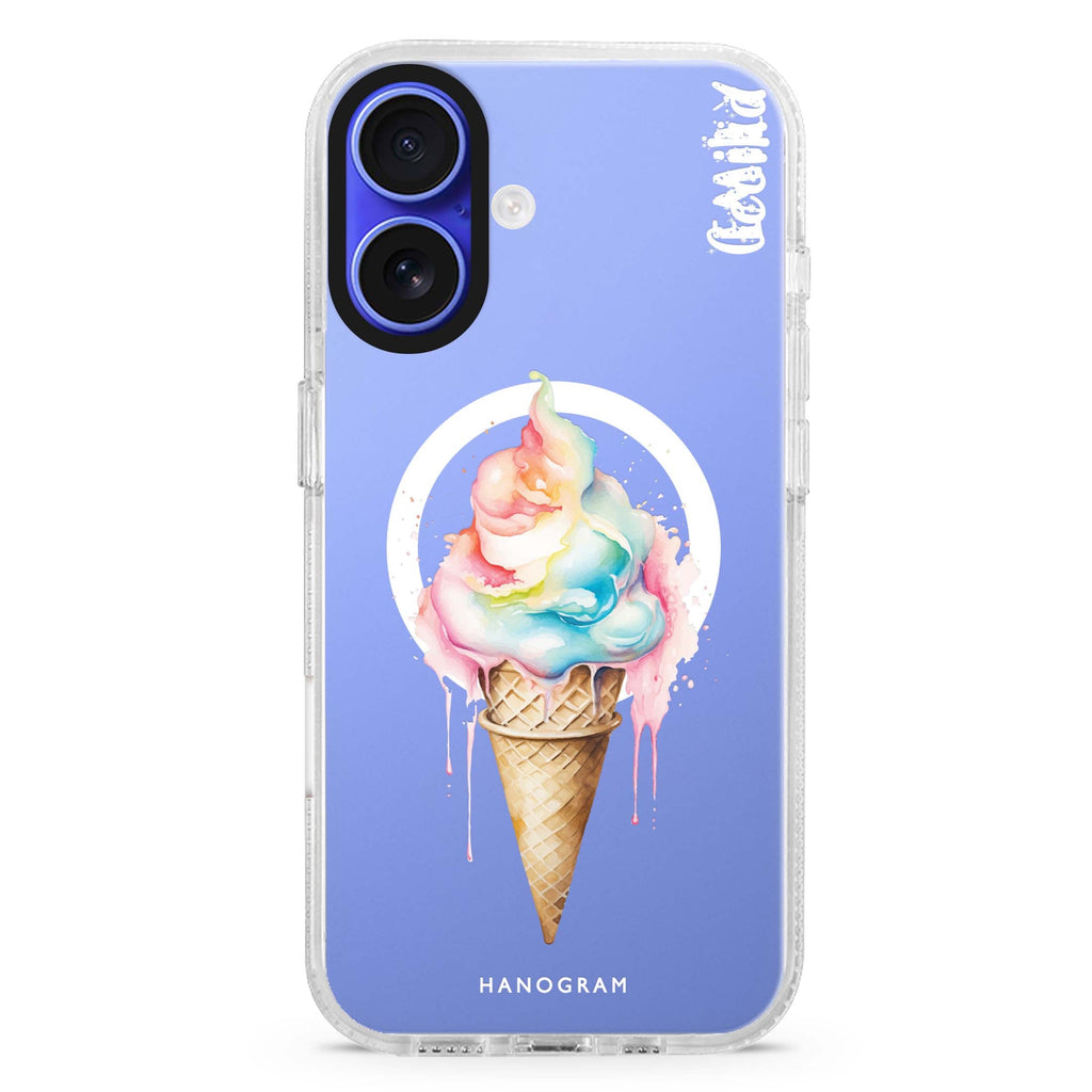 Frozen Bliss MagSafe Compatible iPhone 16 Ultra Clear Case - Personalized and Stylish Protection