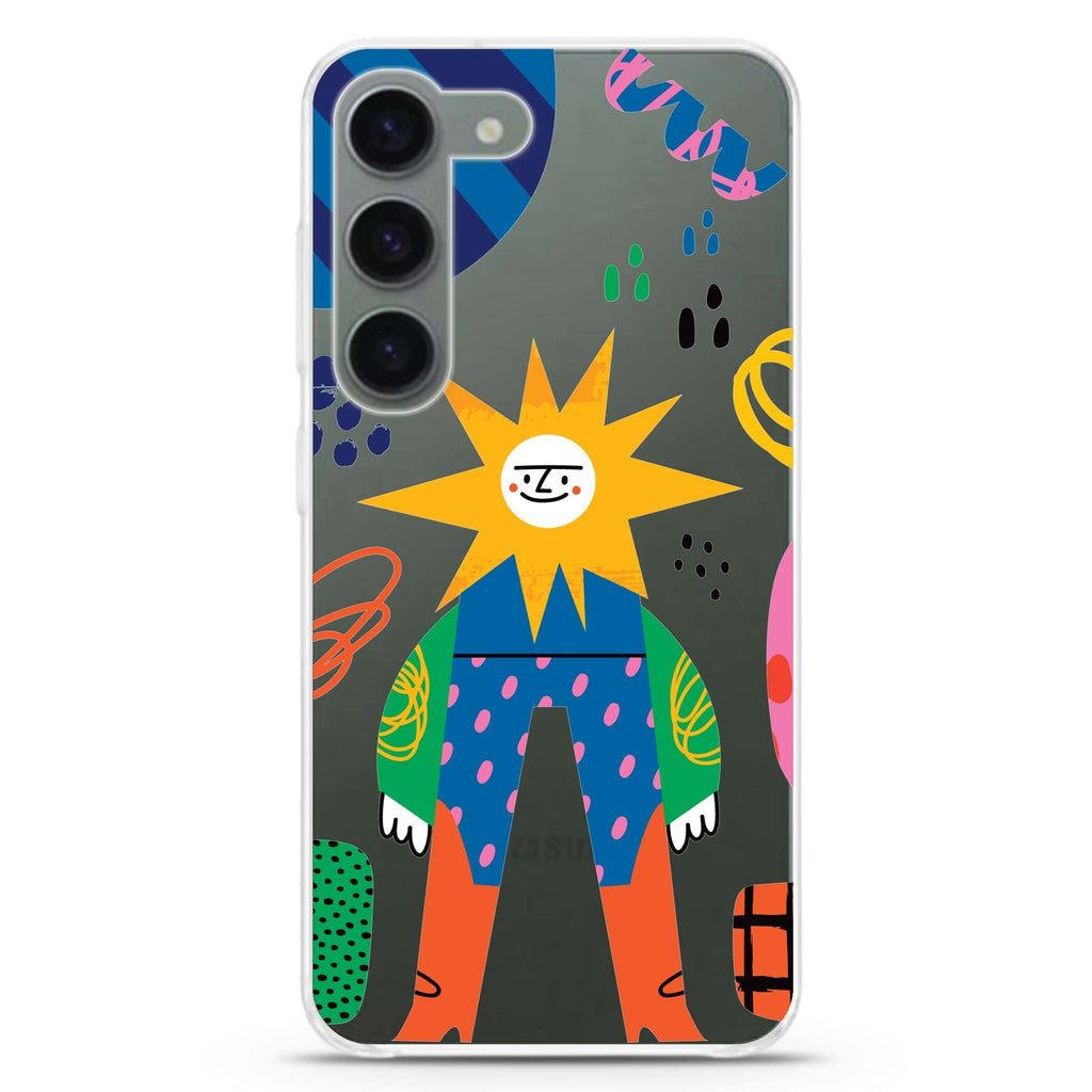 Abstract People ultra-clear case for Samsung Galaxy S23/S22, front view