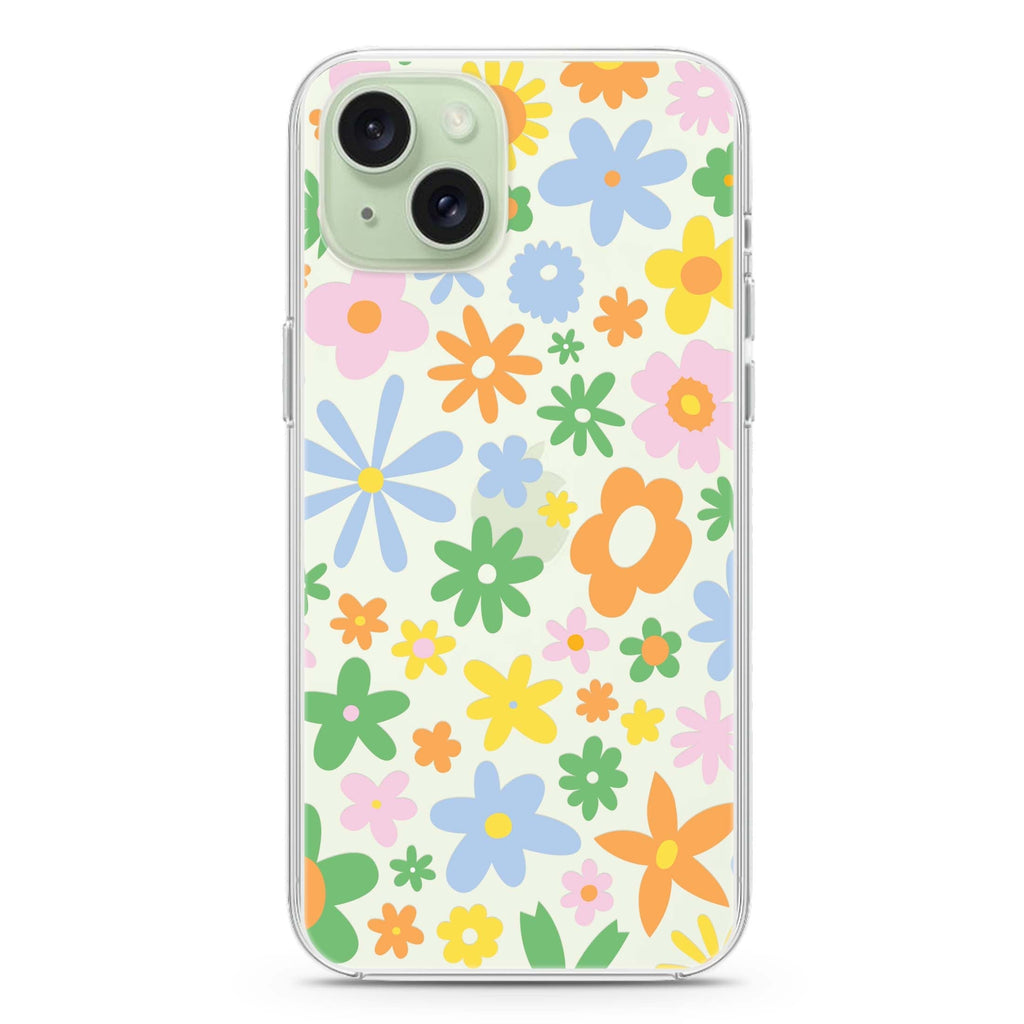 Flowers iPhone 15 plus Ultra Clear Case