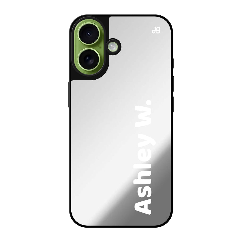 Reflective iPhone 16 Mirror Case –Signed & Styled Design