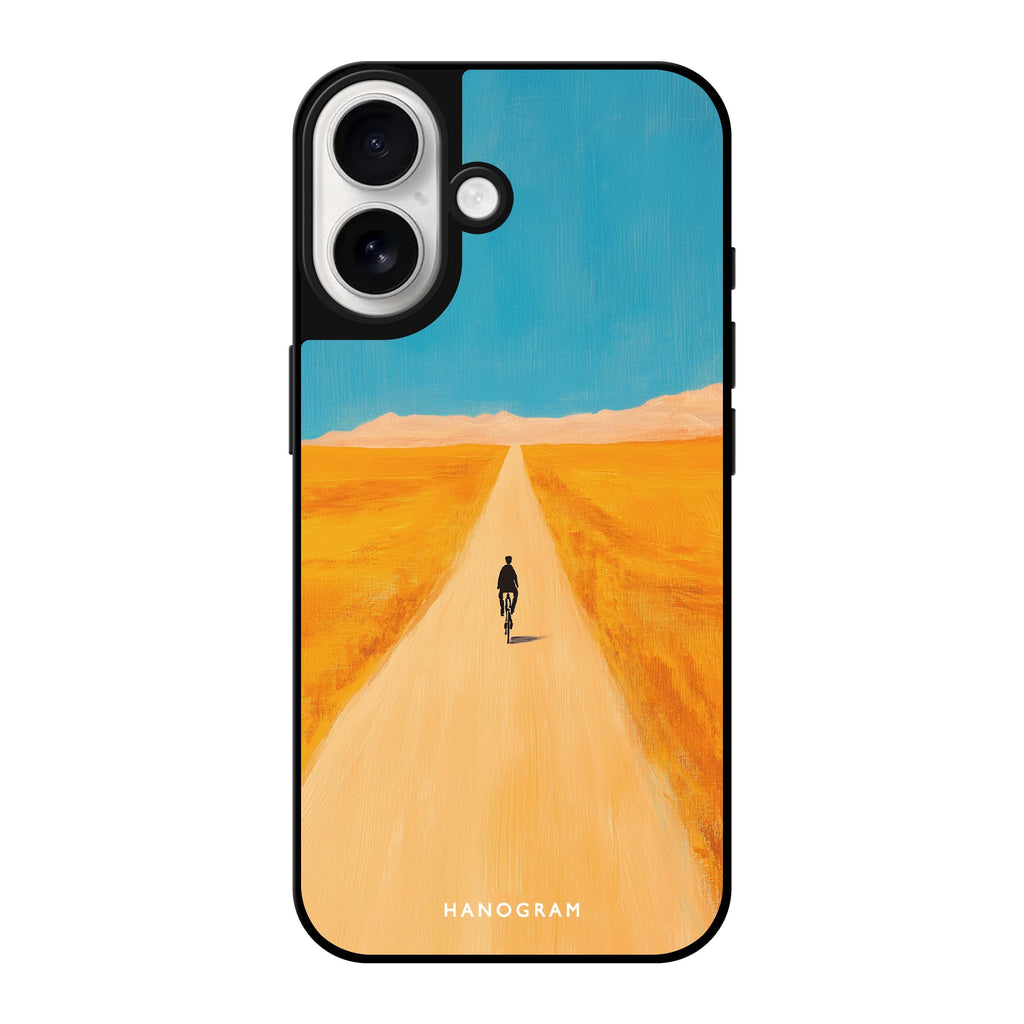 Reflective iPhone 16 Mirror Case –Pedal Alone Design