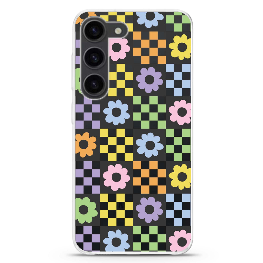 Flowers ultra-clear case for Samsung Galaxy S23/S22, front view