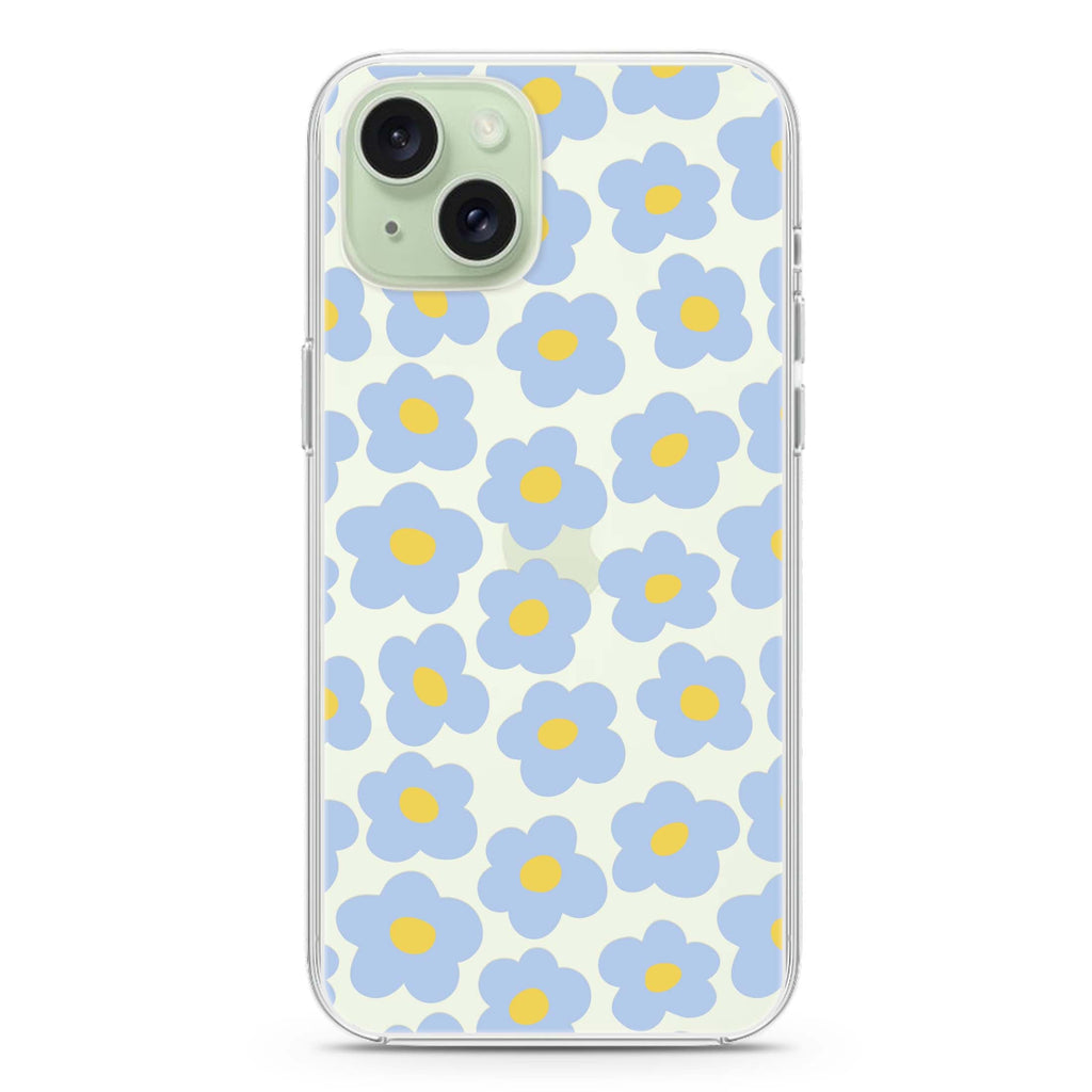 Flowers Pattern iPhone 15 plus Ultra Clear Case