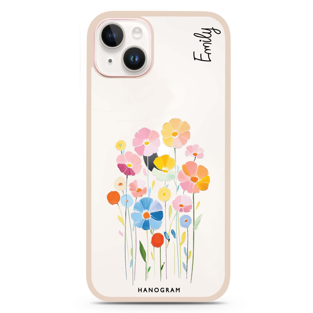 Floral Elegance iPhone 15 Plus Impact Guard Bumper Case