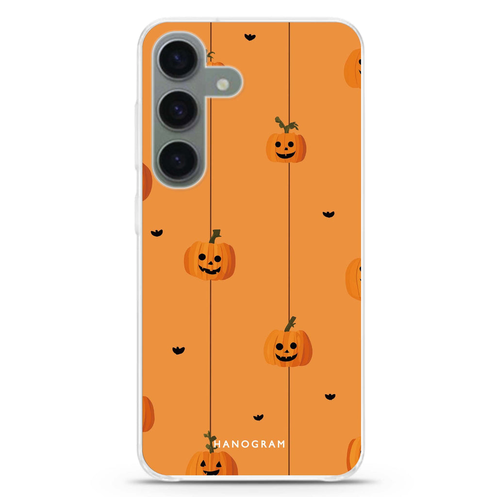 Pumpkin Garland Glow Samsung Galaxy Ultra Clear Case