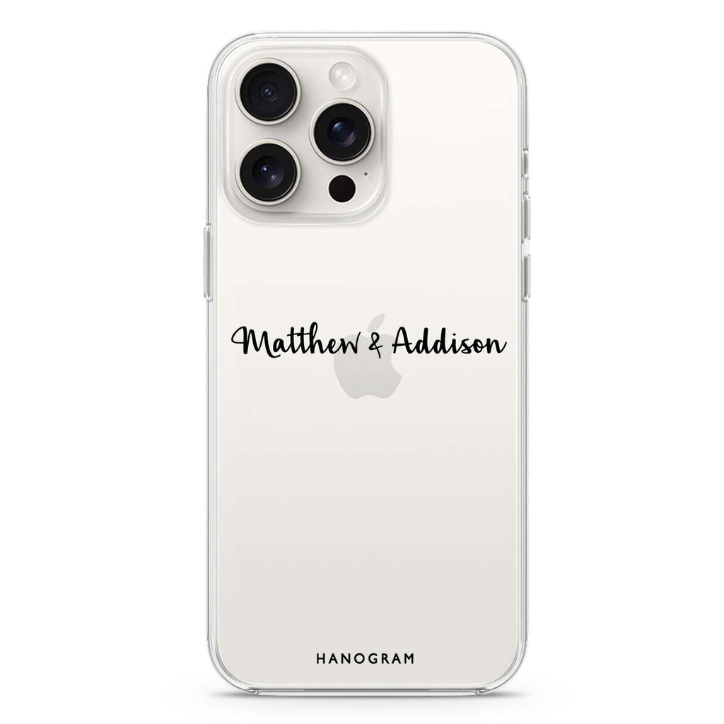 Me & You iPhone Ultra Clear Case
