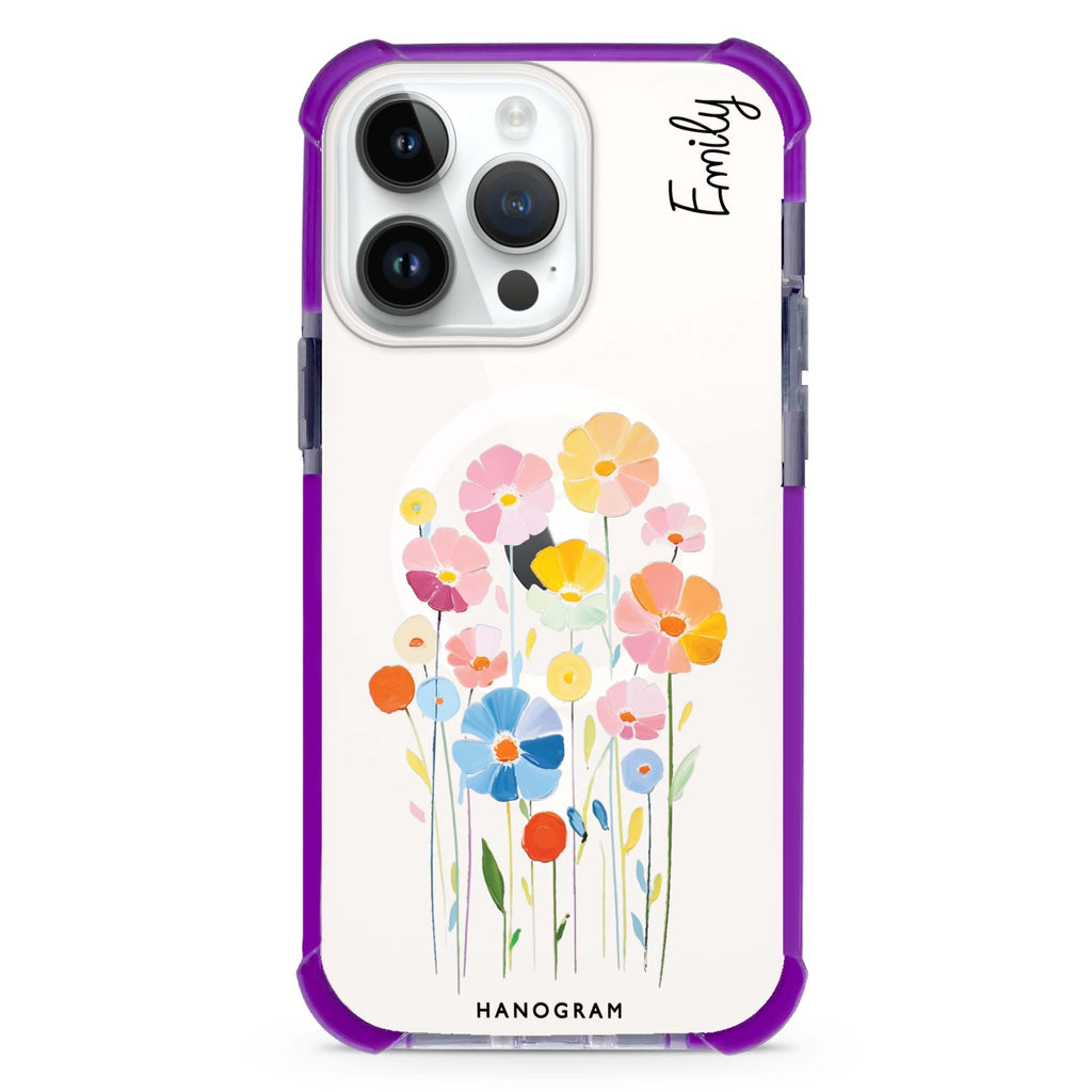 Floral Elegance MagSafe Compatible Ultra Shockproof Case