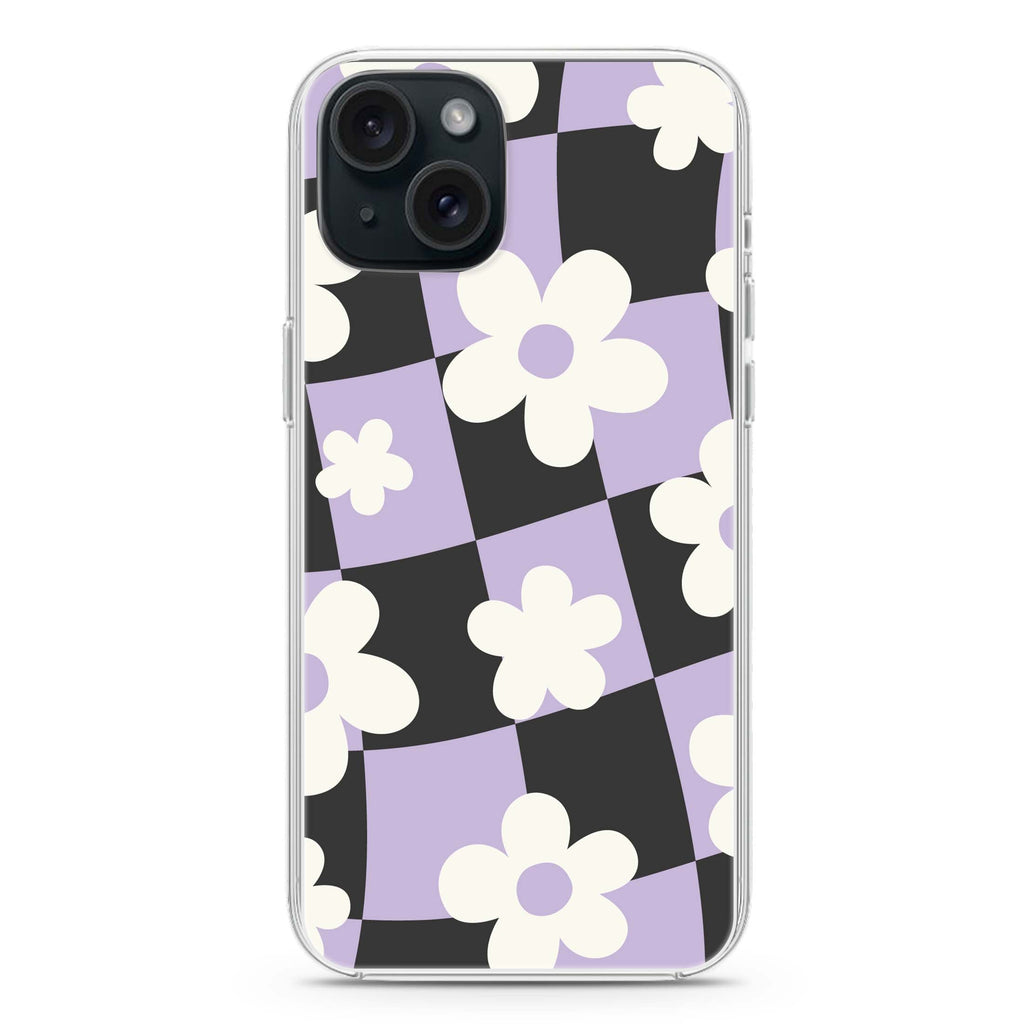 Flowers Pattern iPhone 15 plus Ultra Clear Case