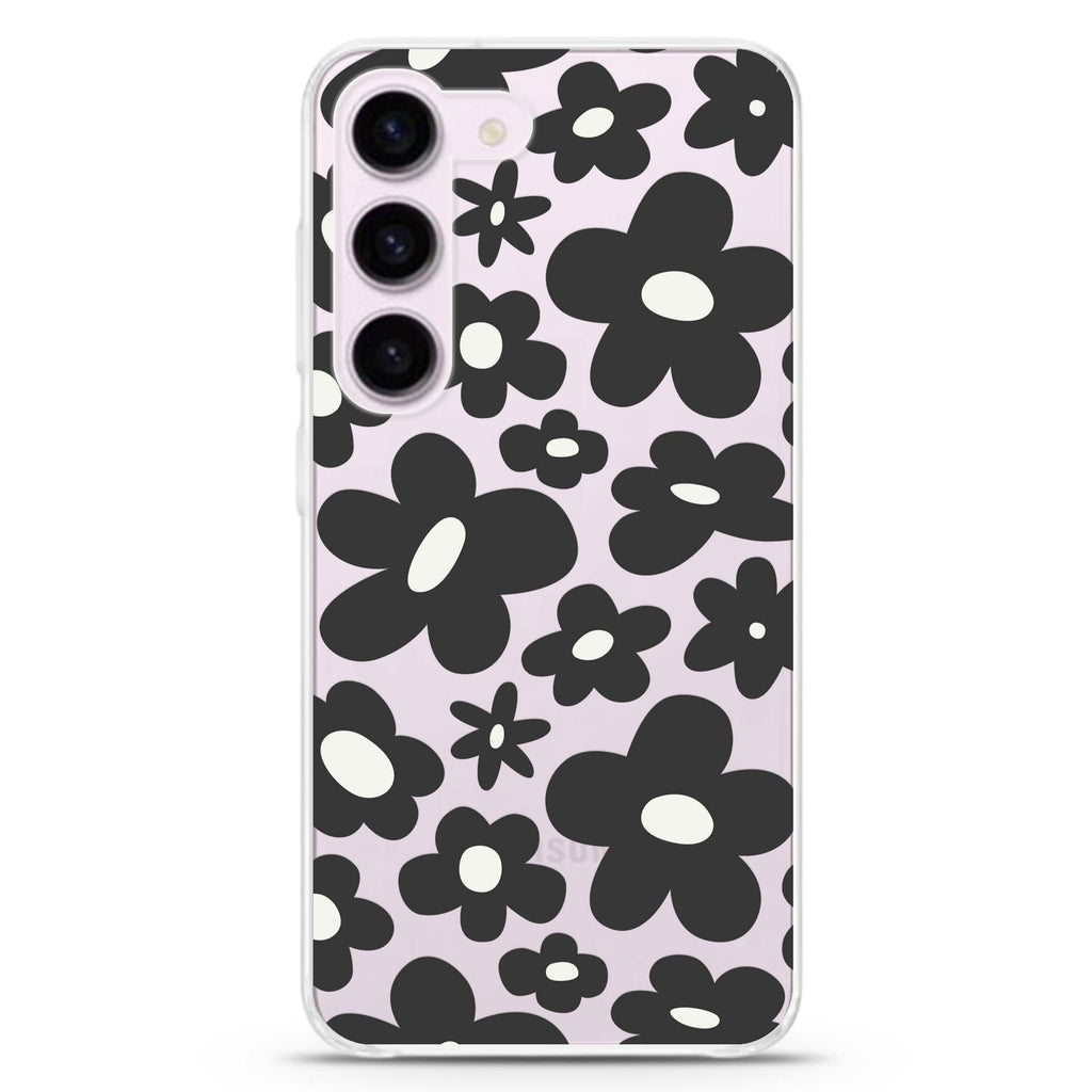 Flowers ultra-clear case for Samsung Galaxy S23/S22, front view