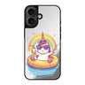 Reflective iPhone 16 Mirror Case –Floaticorn Design