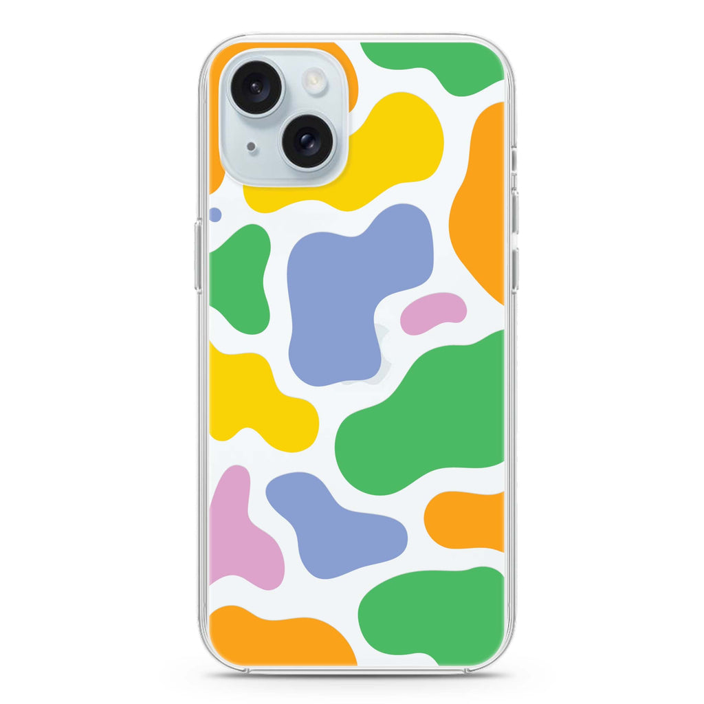 Abstract Doodles iPhone 15 plus Ultra Clear Case