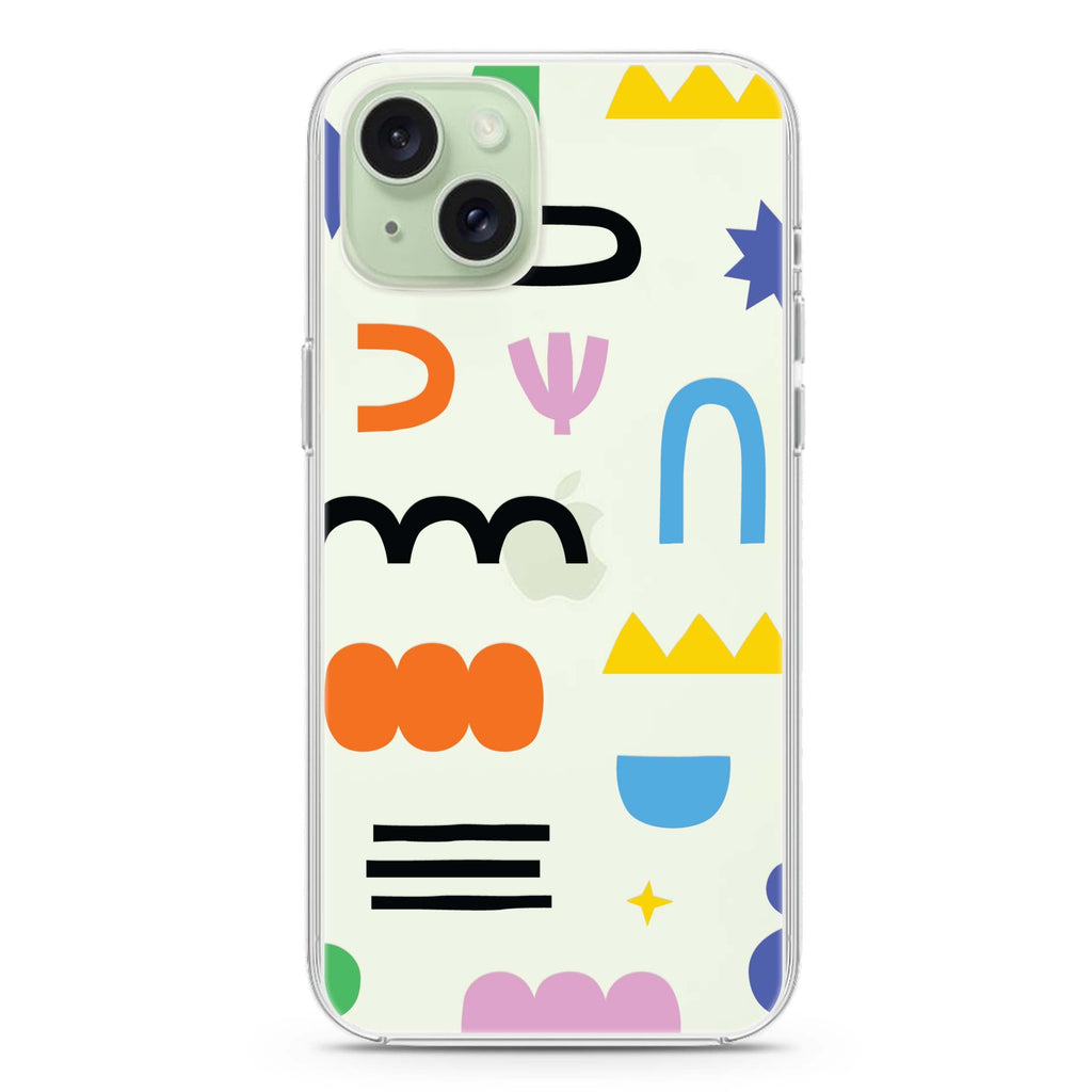 Abstract Doodles Pattern iPhone Ultra Clear Case