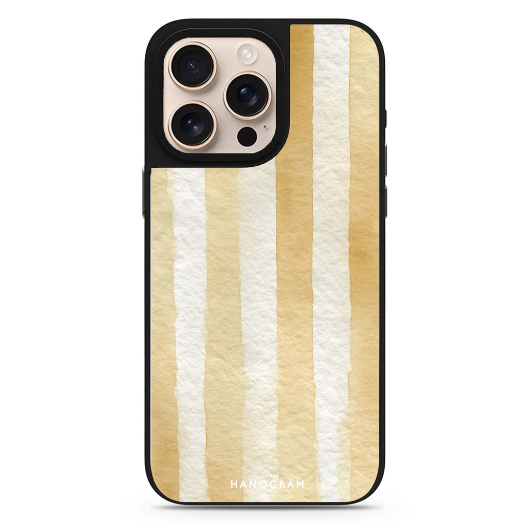 Sandscript Stripes MagSafe compatible mirror case for iPhone 16/15/14 Pro Max and Pro, main view