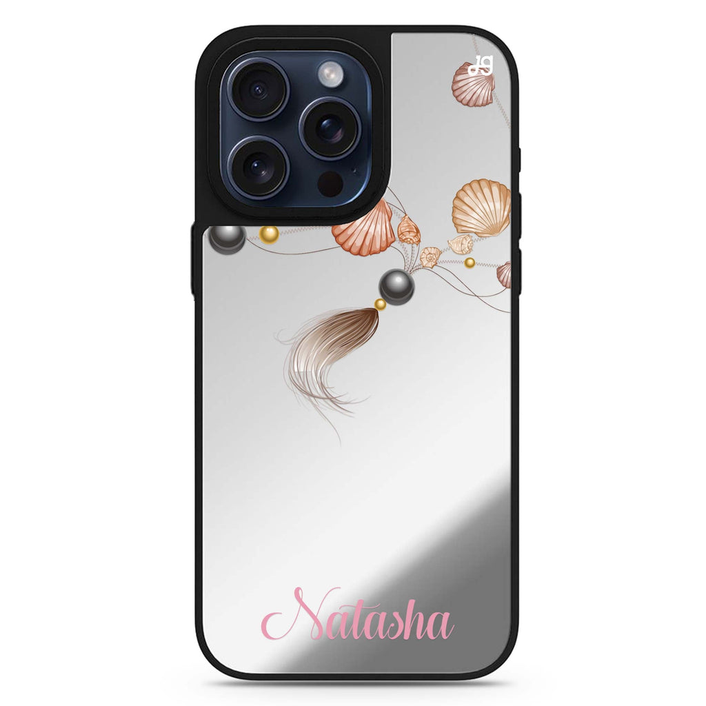 Connection of Sea personalized name MagSafe mirror case for iPhone 16/15/14 Pro Max and Pro, main view