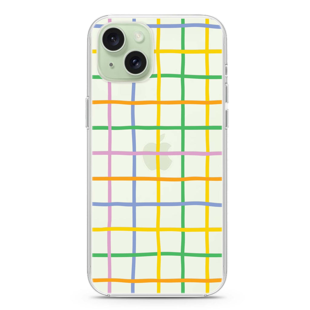Abstract Doodles Pattern iPhone 15 plus Ultra Clear Case