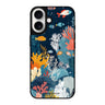 Reflective iPhone 16 Mirror Case –Coral Carvings Design
