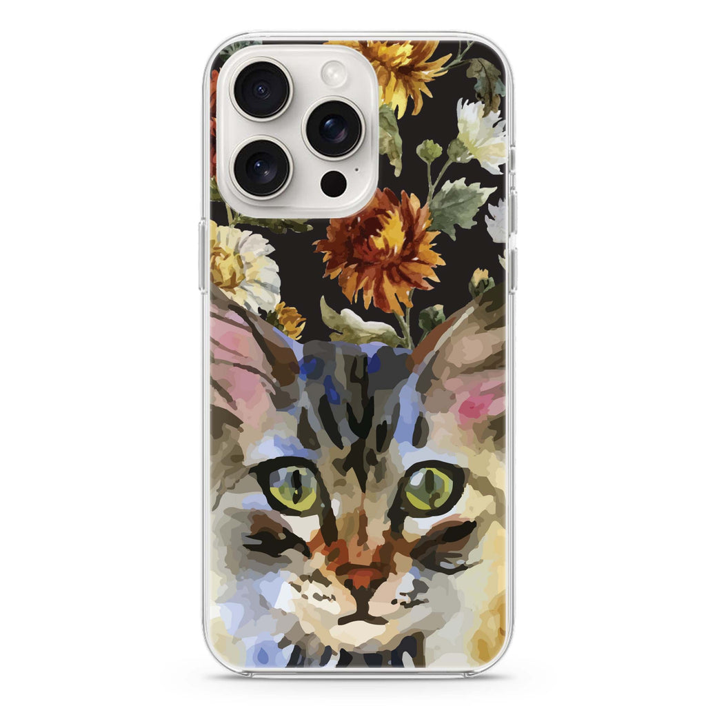 Watercolour Cat iPhone Ultra Clear Case