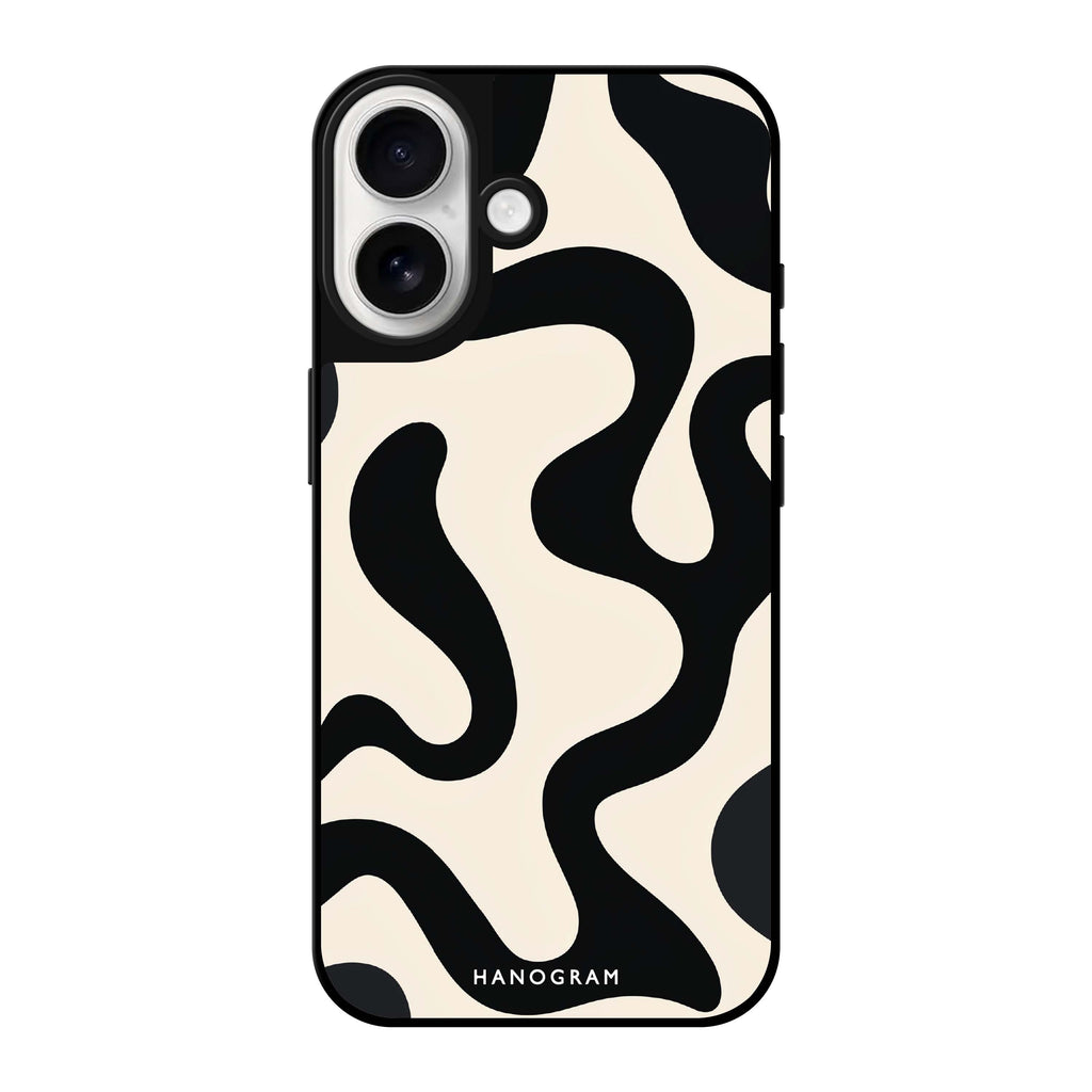 Reflective iPhone 16 Mirror Case –Interlock Noir Design
