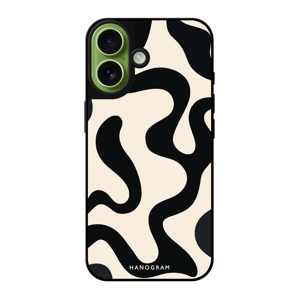 Reflective iPhone 16 Mirror Case –Interlock Noir Design