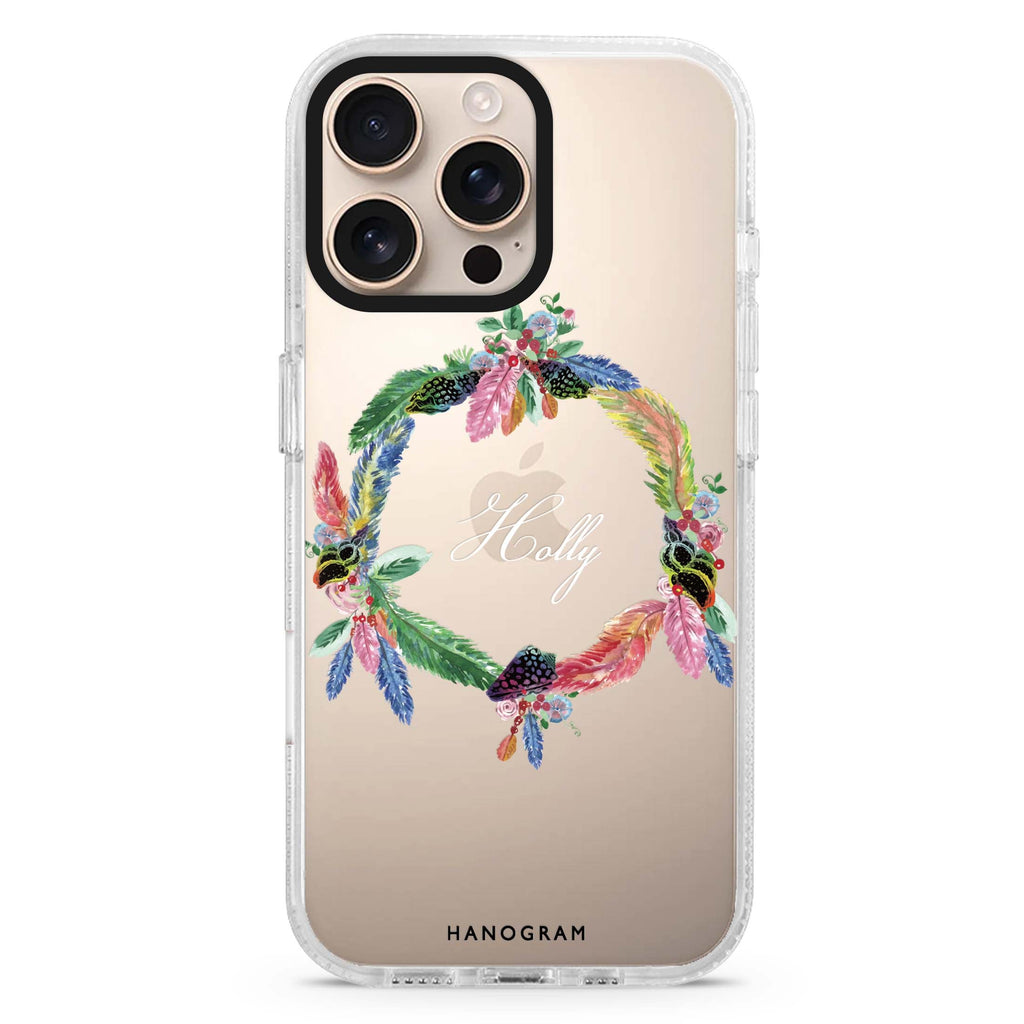 Watercolour Feather iPhone 16 Pro & 16 Pro Max Case - Personalized and Stylish Protection