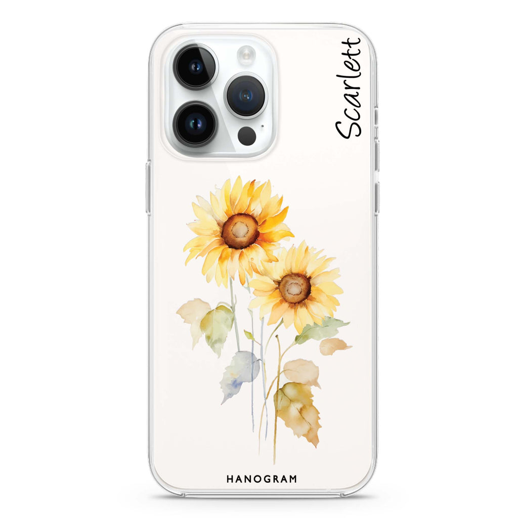 Sunny Blooms iPhone 14 Pro Ultra Clear Case