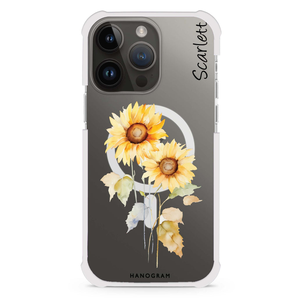 Sunny Blooms MagSafe Compatible Ultra Shockproof Case