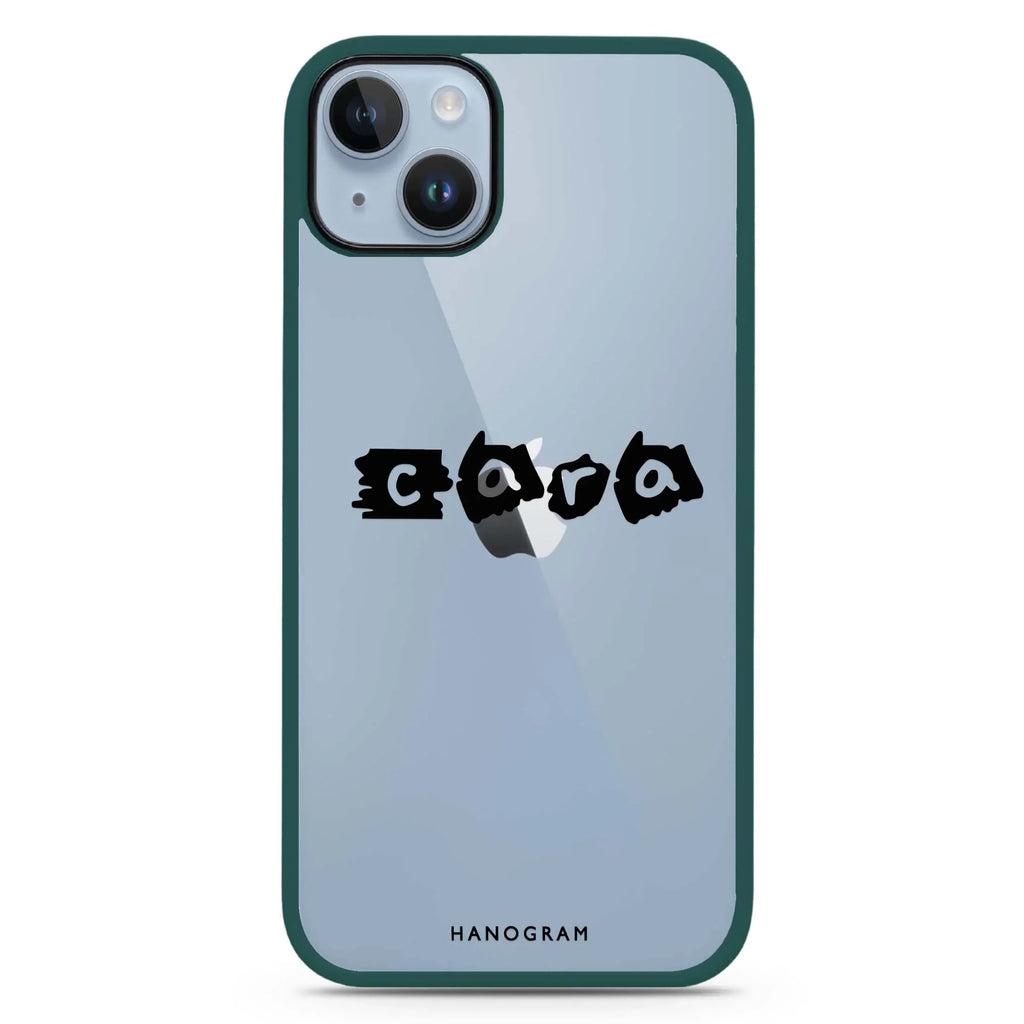 Sticker Custom Name iPhone 15 Plus Impact Guard Bumper Case