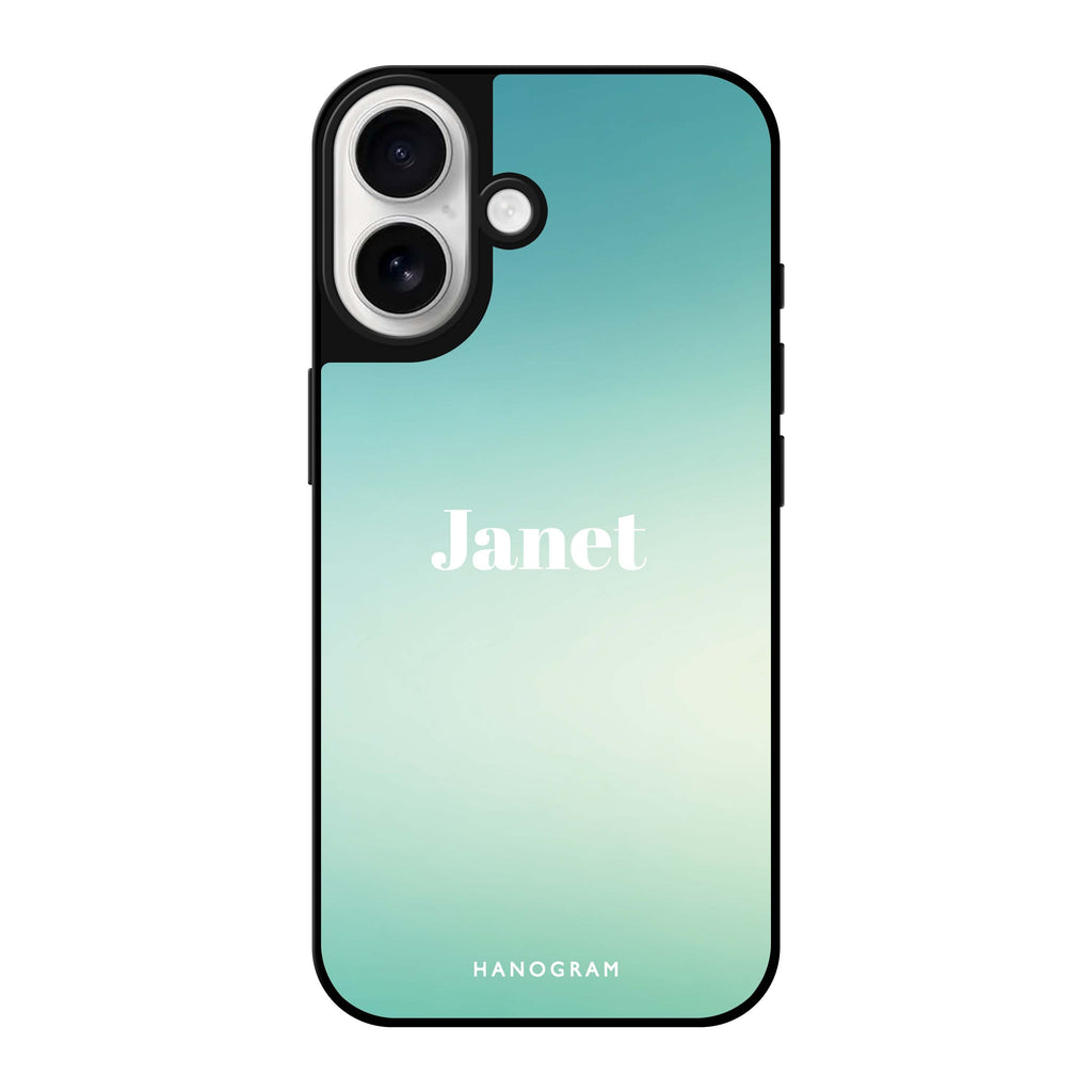 Reflective iPhone 16 Mirror Case –Ocean Mist Design